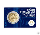 Ranska 2 € 2021 Pariisin olympialaiset 2024 BU coincard