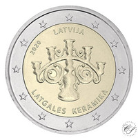 Latvia 2 € 2020 Latgalen keramiikka