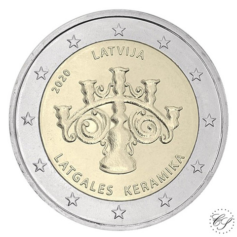 Latvia 2 € 2020 Latgalen keramiikka