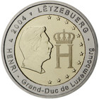 Luxemburg 2 € 2004 Suurherttua Henri & monogrammi