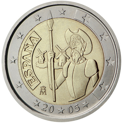 Espanja 2 € 2005 Don Quijote
