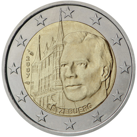 Luxemburg 2 € 2007 Suurherttuan palatsi