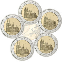 Saksa 2 € 2011 Nordrhein-Westfalen / Kölnin tuomiokirkko A-J