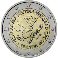 Slovakia 2 € 2011 Visegrád- ryhmä