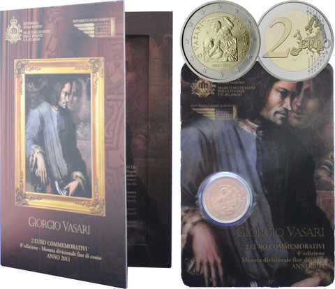 San Marino 2 € 2011 Giorgio Vasari