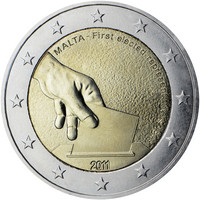 Malta 2 € 2011 vuoden 1849 vaalit