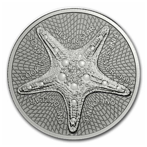 Cookinsaaret 2021 Meritähti hopearaha 1 oz