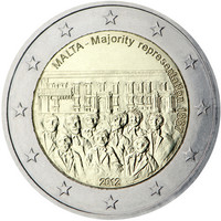 Malta 2 € 2012 Enemmistöedustus 1887