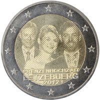 Luxemburg 2 € 2012 Kuninkaalliset häät