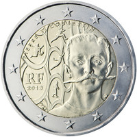 Ranska 2 € 2013 Pierre de Coubertin