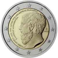 Kreikka 2 € 2013 Platonin akatemia 2400 vuotta