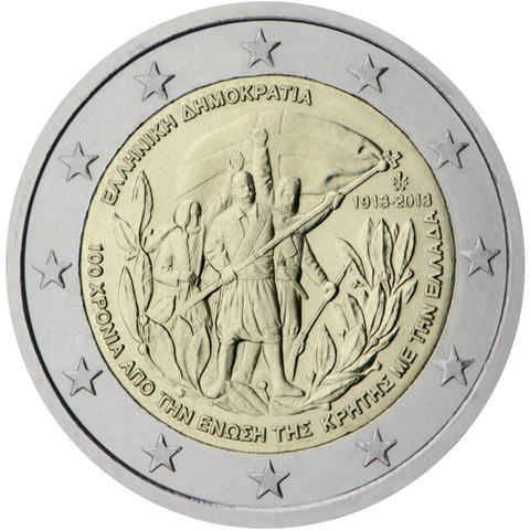 Kreikka 2 € 2013 Kreeta osana Kreikkaa 100 vuotta