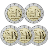 Saksa 2 € 2014 Niedersachsen / Mikaelinkirkko A-J
