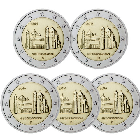 Saksa 2 € 2014 Niedersachsen / Mikaelinkirkko A-J