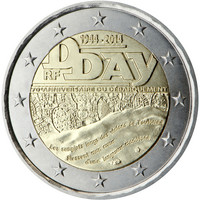 Ranska 2 € 2014 Normandian maihinnousu 70 vuotta