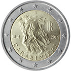 Italia 2 € 2014 Karabinieerit 200 vuotta