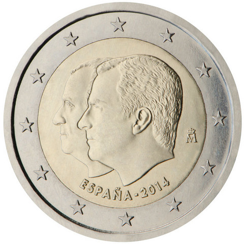 Espanja 2 € 2014 Kuningas Felipe VI