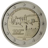 Malta 2 € 2015 Ensimmäinen lento 100 vuotta