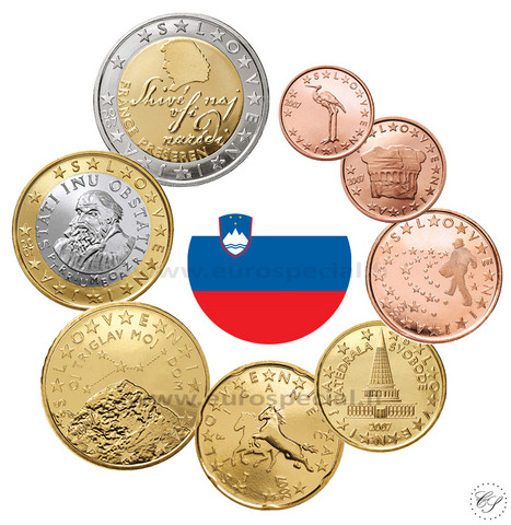 Slovenia 1s - 2 € 2008 UNC