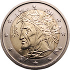 Italia 2 € 2012 Dante Alighieri UNC