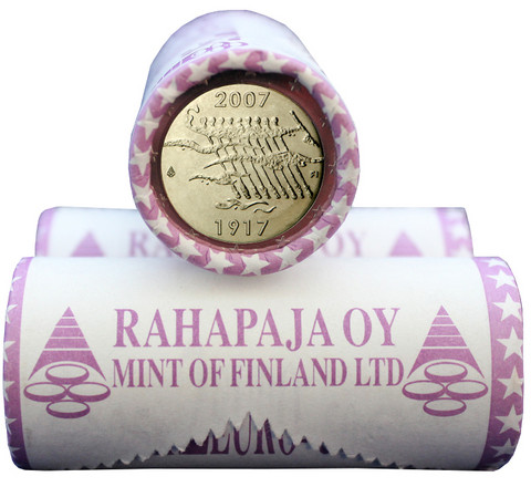 Suomi 2 € 2007 Itsenäisyys 90 vuotta rulla