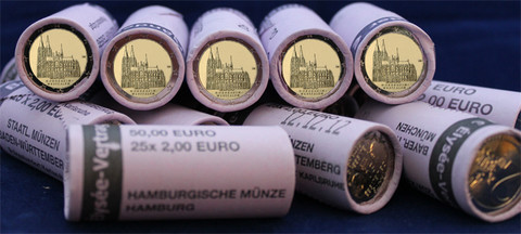 Saksa 2 € 2011 Nordrhein-Westfalen A-J rullasarja