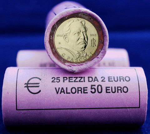 Italia 2 € 2012 Giovanni Pascoli rulla