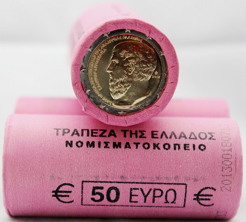Kreikka 2 € 2013 Platonin akatemia 2400 vuotta rulla