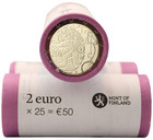 Suomi 2 € 2010 Suomalainen raha 150 vuotta rulla
