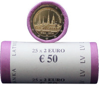 Latvia 2 € 2014 Riika rulla