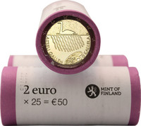 Suomi 2 € 2015 Akseli Gallen-Kallela rulla