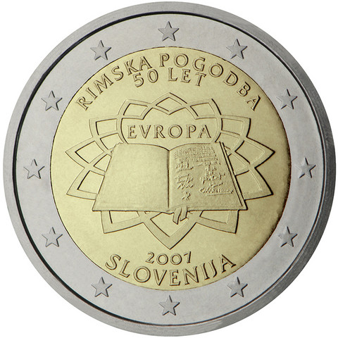 Slovenia 2 € 2007 Rooman Sopimus