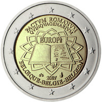 Belgia 2 € 2007 Rooman Sopimus