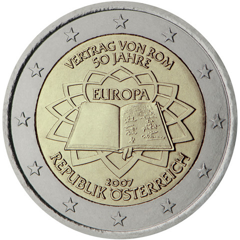 Itävalta 2 € 2007 Rooman Sopimus
