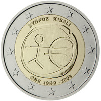 Kypros 2 € 2009 EMU 10 vuotta
