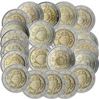 Euro käteisvaluuttana 10 vuotta 2 € 2012 kaikki 21 juhlarahaa