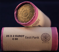 Viro 2 € 2012 Euro 10 vuotta rulla
