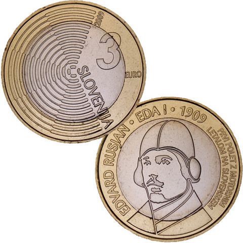 Slovenia 3 € 2009 Edvard Rusjan