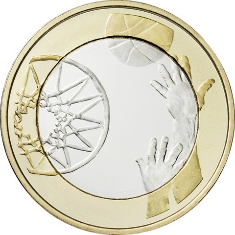 Suomi 5 € 2015 Urheilurahat - Koripallo