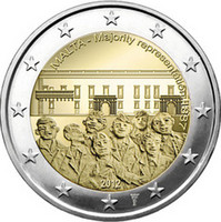 Malta 2 € 2012 Enemmistöedustus 1887 Y- kirjaimella BU
