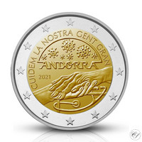 Andorra 2 € 2021 Seniorienhuolto, BU irtokolikko