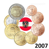 Itävalta 1s- 2 € 2007 UNC