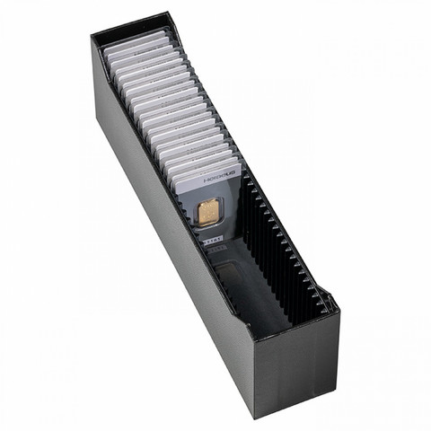 Leuchtturm Logik -esittelylaatikko kolikkokorteille, pystyversio