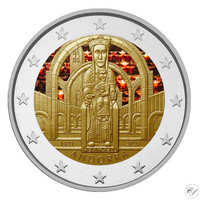 Andorra 2 € 2021 Lady Meritxell BU, väritetty (#1)