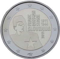 Slovenia 2 € 2011 Franc Rozman PROOF