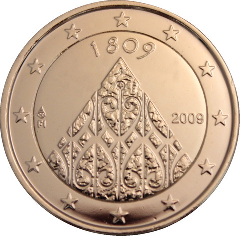 Suomi 2 € 2009 Autonomia 200 vuotta kullattu