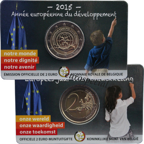 Belgia 2 € 2015 Kehitysyhteistyön teemavuosi coincard