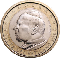 Vatikaani 1 € 2005 Johannes Paavali II BU