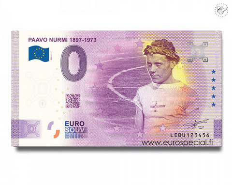 Suomi 0 € 2022 Paavo Nurmi 1897-1973 Special Edition