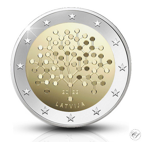 Latvia 2 € 2022 Talouslukutaito